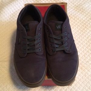 Men’s Vans Navy and brown size 10.5